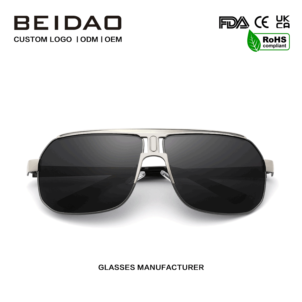 Fashion Big Alloy Frame UV400 kaitsega päikeseprillid