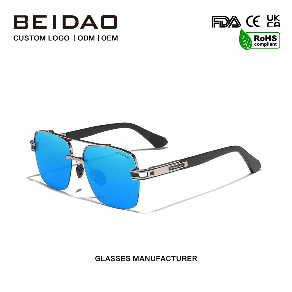 Luksuslikud meeste värvilised retro polariseeritud päikeseprillid